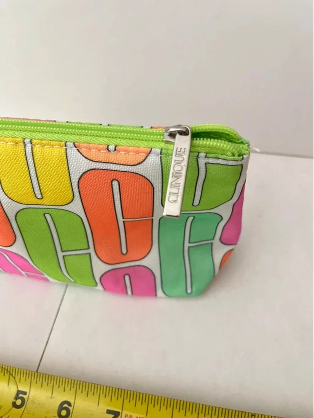 Clinique multicolor makeup cosmetic bag organizer travel bag